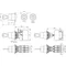 Two-position switch drive, rotary key with spring return, 1 NO contact