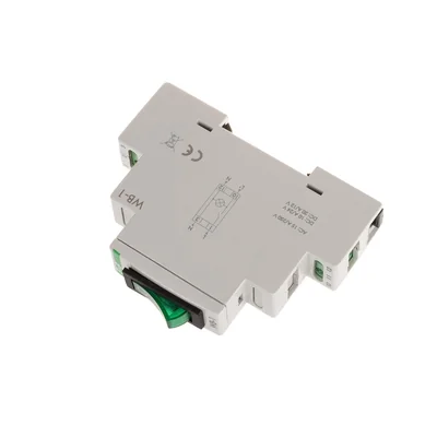 Two-position switch with green indicator light