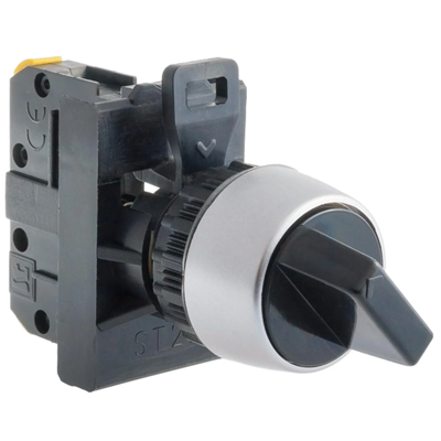 Two-position twist switch, normally open, black