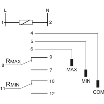 Two-state liquid level control relay