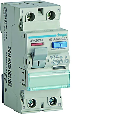 Type A residual current circuit breaker