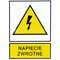 TZO plate - VOLTAGE RETURN 105x148mm yellow