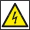 TZO plate - WARNING SIGN 37x37mm yellow