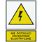 TZO sign - DO NOT TOUCH! ELECTRIC DEVICE 105x148mm yellow