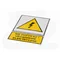 TZO sign - DO NOT TOUCH! ELECTRICAL DEVICE 74x105mm yellow