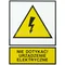 TZO sign - DO NOT TOUCH! ELECTRICAL DEVICE 74x105mm yellow