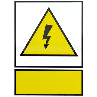 TZO sign - without inscription 105x148mm yellow