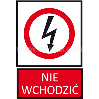 TZZ sign - DO NOT ENTER 210x297mm red