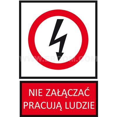 TZZ sign - DO NOT TOUCH 148x210mm red