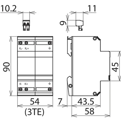 Überspannungsableiter BLITZDUCTOR VT KKS ALD 75 BVT KKS ALD 75