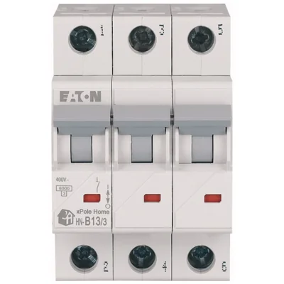 Überstromschutzschalter HN-B13/3 6 kA, In = 13 A, Kennlinie B, 3-polig. HN-Serie