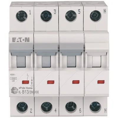 Überstromschutzschalter HN-B13/3N, 6 kA, In = 13 A, Typ B, 3+N-polig. HN-Serie
