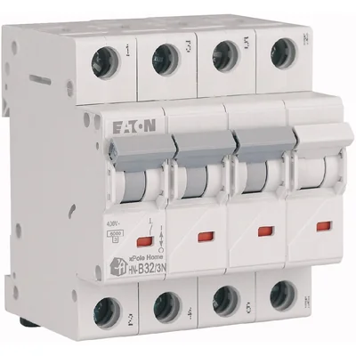 Überstromschutzschalter HN-B32/3N, 6 kA, In = 32 A, Typ B, 3+N-polig. HN-Serie