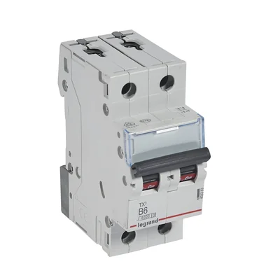 Überstromschutzschalter S 302 2P B 6A 6000A TX3-Serie