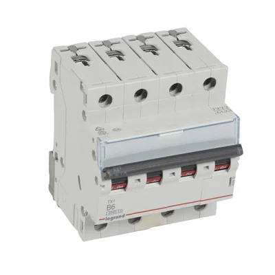 Überstromschutzschalter S 304 4P B 6A 6000A TX3-Serie