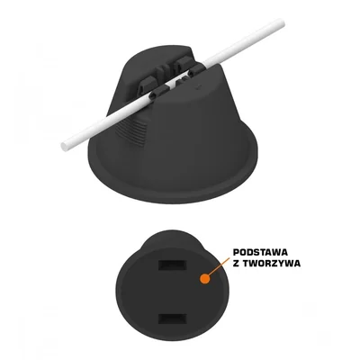 Uchwyt betonowy w tworzywie podstawa z tworzywa
