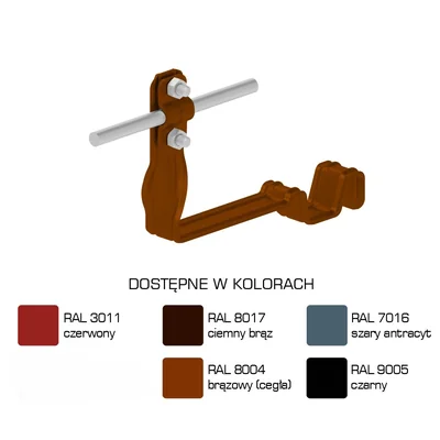 Uchwyt dach.prof.skr.Z-śr. WZÓR 7 Hd=70mm /LA/ TYP AN-28C/LA/-N