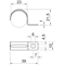 Uchwyt metalowy do rur i kabli 23mm 604 23 G