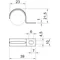Uchwyt metalowy do rur i kabli 23mm 604 23 G
