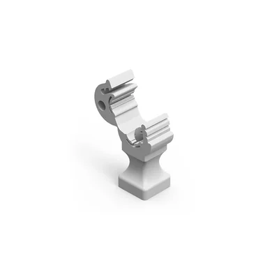 Uchwyt plastikowy z zatrzaskiem do drutu fi8 50x20x20mm