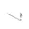 Uchwyt pod dachówkę z zaczepem zaciskany 415x100mm