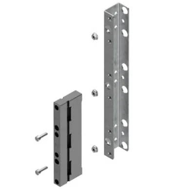 UD-B60-H P3 Bracket with BBS carrier, 3-pole, for 60 mm rail spacing, horizontal rail mounting, mounted directly to the housing