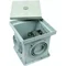 UF test box with test connector, 197x197x204 mm, plastic UFTSK 7.10 FL40 197X197X204 K