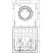 UF test box with test connector, 197x197x204 mm, plastic UFTSK 7.10 FL40 197X197X204 K