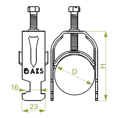 UK1/UKO1/52-58 cable holder