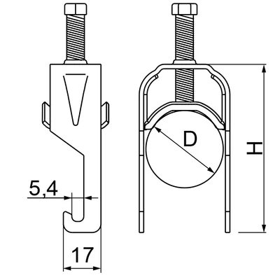 UKZ1/UKZO1/16-22E Cable hook holder