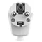Uni-SCHUKO 2p+Z 16A 250V WT-16U white angled plug