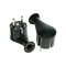 Uni-SCHUKO 2p+Z 16A 250V WT-50 black angled plug