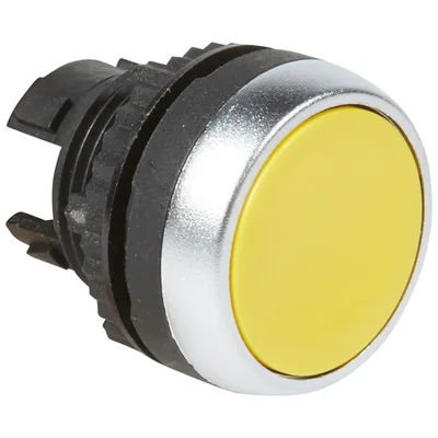Unidad de botón amarillo con retorno automático Ozsmoz sin retroiluminación