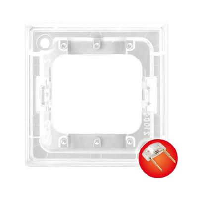 Unidad de iluminación LED ARIA para interruptor triple, rojo