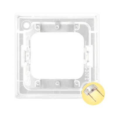 Unidad de iluminación LED ARIA para interruptores triples, dorado