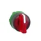 Unidad de interruptor Harmony XB5, 3 posiciones, LED rojo, retorno al centro, hoja de plástico larga