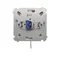 Unipolar key switch 2-position "0-I" 5A 250V for soldering satin metallized