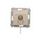 Unipolar key switch (module) 2-position 0-I N/O contact 5 A 230V cream