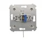 Unipolar key switch (module) 2-position 0-I N/O contact 5 A 230V cream