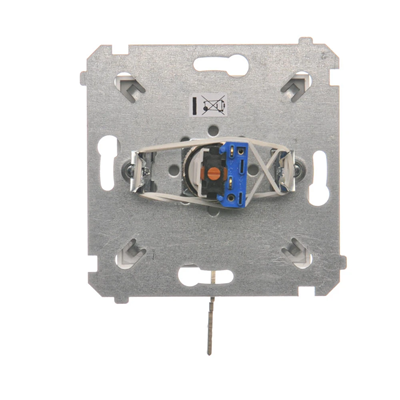 Unipolar key switch (module) 2-position 0-I N/O contact 5 A 230V silver (metallic)