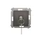 Unipolar key switch (module) 2-way N/O contact, 5 A, 250. , matt bronze metallic