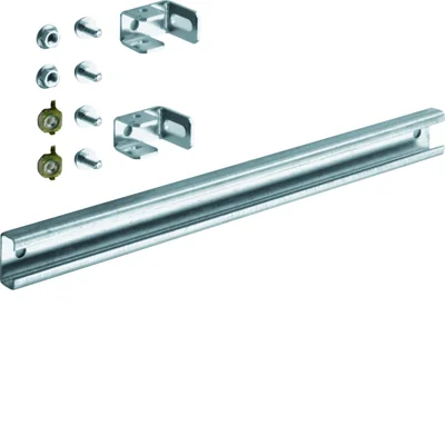 UNIVERS 1-pole cable support rail mounted in a 325x30mm enclosure