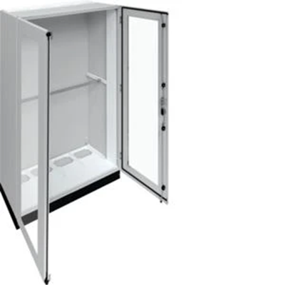 UNIVERS Appareillage au sol IP55/I 1050x1800x400 avec embase 100mm, porte transparente