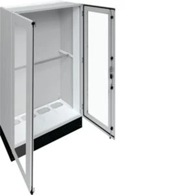 UNIVERS Appareillage au sol IP55/I 1050x1800x400 avec embase 200mm, porte transparente