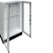 UNIVERS Appareillage au sol IP55/I 1050x1800x400 avec embase 200mm, porte transparente