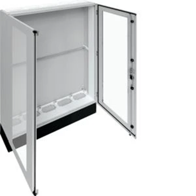 UNIVERS Appareillage au sol IP55/I 1300x1800x275 avec embase 200mm, porte transparente