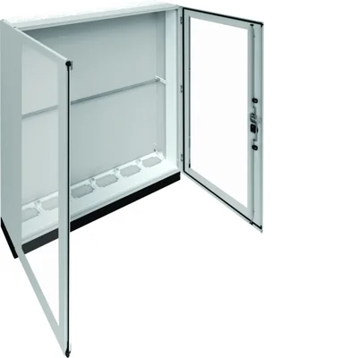 UNIVERS Appareillage au sol IP55/I 1550x1800x275 avec embase 100mm, porte transparente