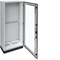 UNIVERS Appareillage au sol IP55/I 550x1800x275 avec embase 100mm, porte transparente