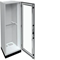 UNIVERS Appareillage au sol IP55/I 550x1800x400 avec embase 100mm, porte transparente