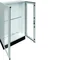 UNIVERS Appareillage au sol IP55/II 1050x1800x400 avec embase 200mm, porte transparente